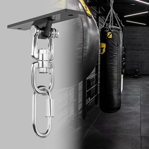 شماعة حقائب ثقيلة، دعامة تعليق مثبتة على كيس اللكم، خطاف تثبيت في السقف، حامل شعاع خشبي يدور 360 درجة، أنظمة تدريب قوة وزن الجسم، مناسبة للأراجيح وأكياس الرمل (سعة 900 رطل) in Kuwait