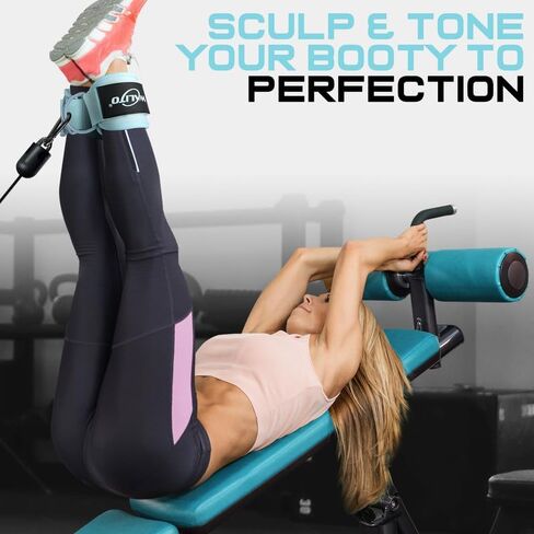 WALITO Gym Ankle Straps for Working Out - Glute Ankle Cuff Kickback Strap, Gym Cable Machine Accessories for Women Glute Leg Extensions, Hip Abductors & Lower Body Exercises Equipment in Kuwait