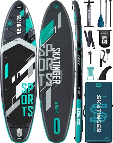 11'6×35" Super Wide Inflatable Stand Up Paddle Board, Ultra Stable Wide SUP for 2+1 People/Family/Big Size w/Shoulder Strap, 100L Backpack, All-Round Sup Board, US Fin in Saudi Arabia