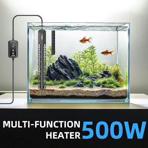 FREESEA Aquarium Heater for Fish Tank: 100W Submersible Fish Tank Heaters with Over-Temperature and Off-Water Protection for 10-20 Gallon Saltwater and Freshwater in Saudi Arabia