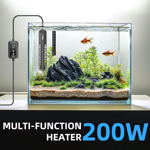 FREESEA Aquarium Heater for Fish Tank: 100W Submersible Fish Tank Heaters with Over-Temperature and Off-Water Protection for 10-20 Gallon Saltwater and Freshwater in Saudi Arabia