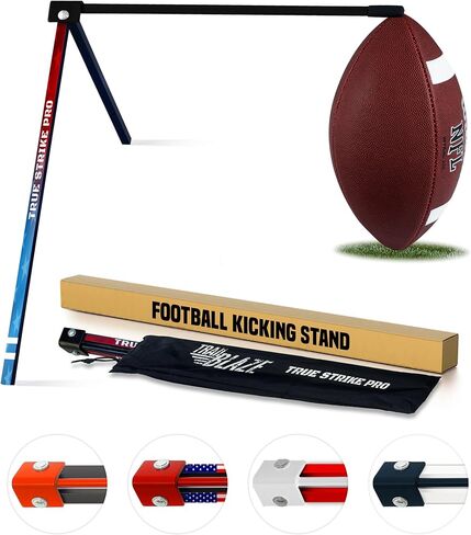 True Strike Pro Football Kicking Tee - Ultimate Football Tee Compatible with All Ball Sizes, Bonus Goal Kicking Tracker, Field Goal Football Holder in Kuwait