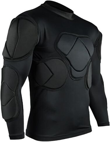 Men's Padded Football Protective Gear Set Training Suit for Soccer Basketball Paintball Rib Protector in Kuwait