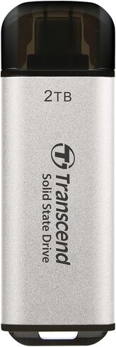 محرك الأقراص الصلبة الخارجي Transcend TS2TESD300C سعة 2 تيرابايت، USB من النوع C، بسرعات تصل إلى 1,050 ميجابايت/ثانية in Saudi Arabia