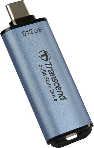 محرك الأقراص الصلبة الخارجي Transcend TS2TESD300C سعة 2 تيرابايت، USB من النوع C، بسرعات تصل إلى 1,050 ميجابايت/ثانية in Saudi Arabia