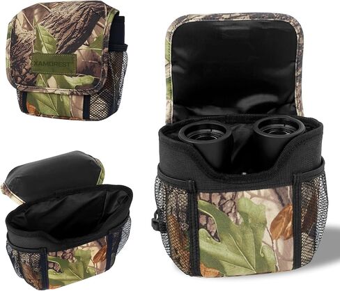 Universal Binocular Case, Binocular Harness for Hunting Case with Adjustable Shoulder Straps, 2 Mesh Pockets, Yellow in Saudi Arabia