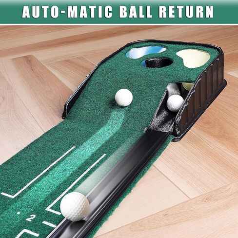 CHAMPKEY Golf Putting Green Indoor - Advanced Guides Golf Putting Mat - Enhance Putting Accuracy and Challenge in Saudi Arabia
