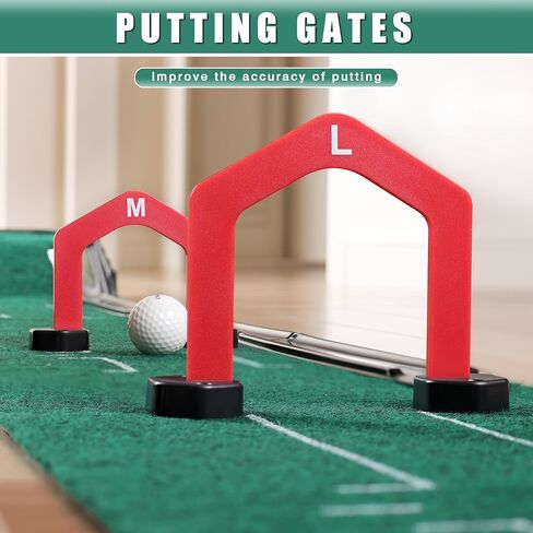 CHAMPKEY Golf Putting Green Indoor - Advanced Guides Golf Putting Mat - Enhance Putting Accuracy and Challenge in Saudi Arabia