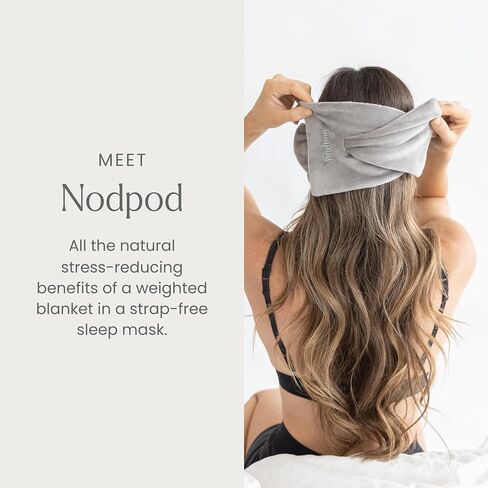 Nodpod Gentle Pressure Sleep Mask | Patented Light Blocking Design for Sleeping, Traveling & Relaxation - Black Onyx in Saudi Arabia