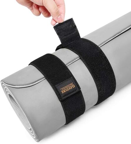 Adjustable Heavy-Duty Yoga Mat Strap - Elastic Bungee Wrap Organizer for Workout, Exercise, and Pilates Mat Storage in Saudi Arabia