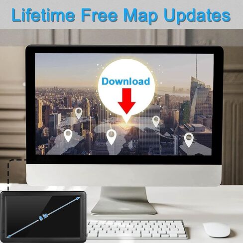 GPS Navigation for car, 7-inch High-Definition Touch Screen 256-16GB，2024 Maps (Free Lifetime Updates), Truck GPS Commercial Drivers, Semi Trucker GPS Navigation System, Custom Truck Routing in Saudi Arabia