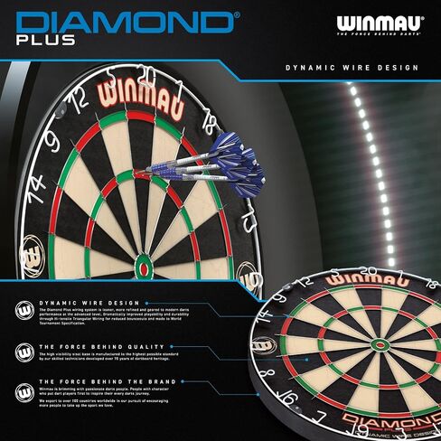 لوح رمي السهام ذو الشعيرات الاحترافية من Winmau Diamond Plus in Kuwait