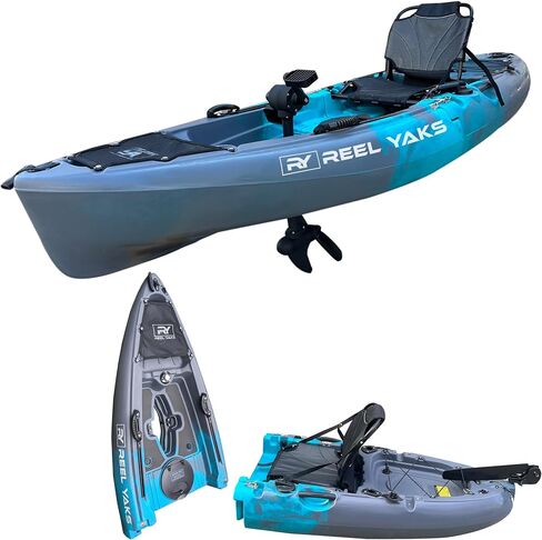 9.5ft Raptor Modular Propeller Drive Fishing Kayak, 380 lbs Capacity, Super Lightweight, Easy to Store/Carry in Saudi Arabia