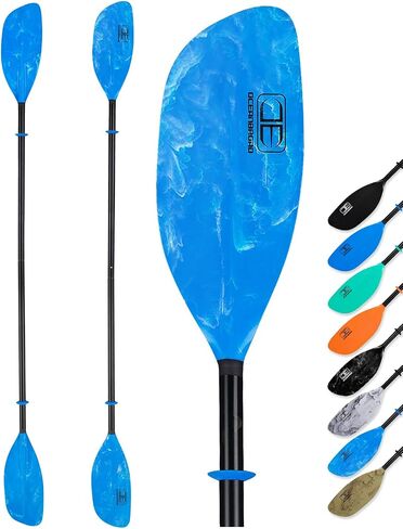 OCEANBROAD Kayak Paddle 86in/218cm, 90.5in/230cm Alloy Shaft 2-Piece Floatable Kayak Oar for Kayaking Canoeing Boating in Kuwait