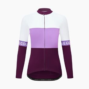 Women's Sport Long Sleeve Jersey | Zip Closure Cycling Shirt | Rear Pockets, Sustainable (US, Alpha, Regular, S-XL)