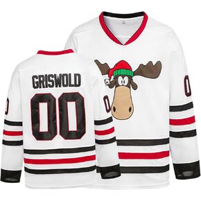 YWIES Griswold #00 Movie Christmas Hockey Jerseys Stitched Letters and Numbers S-XXXL