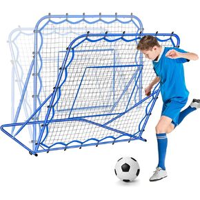 3.7x3.7FT Soccer Rebounder Net, Quick-Switch Angle Soccer Training for Control, Passing Practice, Easy Setup Rebounder Gifts Aids & Equipment for Kids,Teens & Adults