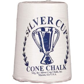 Silver Cup Billiard/Pool Cone Chalk, White