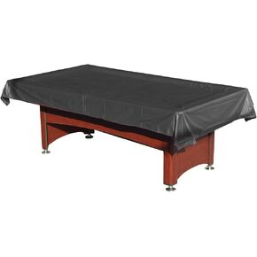 Pool Table Cover PVC Waterproof Dustproof for 7/8/9 Ft Billiard/Pool Table ,Black,7 Feet