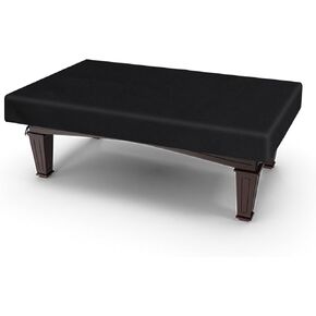 Klmnop 8 Feet Pool Table Cover, Waterproof & Dustproof 420D Oxford Cloth Billiard Pool Table Cover for Pool Table 8FT Fitted(Black)