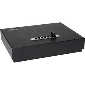 V-Line Top Draw Locking Tactical Gun Storage Box, Black