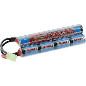 Tenergy 9.6V NiMH 1600mAh Rechargeable Butterfly Battery Pack with Mini Tamiya Connector for AEG