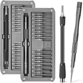30 in 1 Precision Screwdriver Set Magnetic Mini Screwdriver Set with Case & Pop-up Bits Electronics Small Repair Tool Kit for Phone, Computer, Watch, Laptop, Macbook, Game Console, Eyeglass