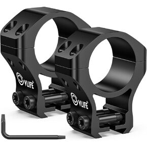 CVLIFE 1 inch Dovetail Scope Rings Mount for 3/8 inch or 11mm Dovetail Rails - 1" Rifle Scope Mount with See Through Base - 2 Pieces
