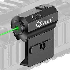 CVLIFE Rifle Red/Green Laser Sight Compatible with M-Lok and Picatinny Rail Mount, Laser Beam Sight Low Profile Tactical Laser Magnetic Rechargeable