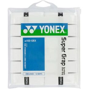 YONEX Super GRAP White 12-Pack Overgrip