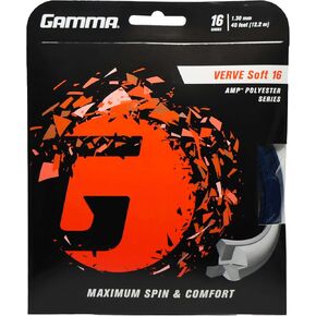 GAMMA Verve Soft Tennis String – Premium Multifilament Tennis String for Control, Power, and Comfort – Durable & Tension Retention – Ideal for Players Seeking a Soft, Responsive Feel