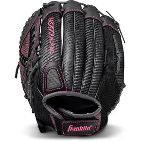 Franklin Sports Fastpitch Softball Glove - Fastpitch Pro - Adult and Youth Softball Mitt - Infield and Outfield - Pink 12" - Left Hand Throw