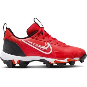 Nike Youth Force Trout 9 Keystone Low Rubber Baseball Cleats SZ 5.5 Scarlet | White