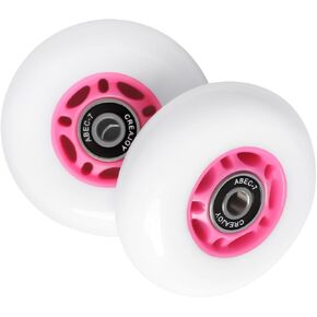 Ripstik Casterboard Wheel Set Replacement, 76 * 24mm, High Rebound, High Wear Resistance (Pink)