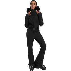 IMPHUT Women's One Piece Ski Suits Slim Waterproof Jumpsuits Windproof Snowsuit Insulated Ski Jumpsuit Skiing Sports