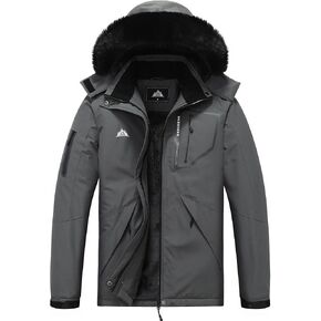 MOERDENG Women's Waterproof Snow Ski Jacket Warm Winter Coat Insulated Snowboarding Jacket Mountain Hiking Winter Jacket