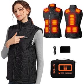 Heated Vest, Heated Vest For Women With 16000Mah Battery Pack Included,Womens Warming Electric Heating Vest Jacket