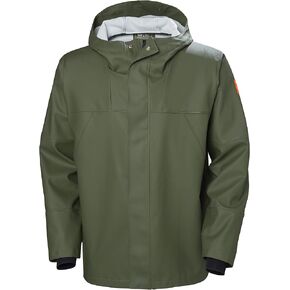 Helly-Hansen Storm Waterproof Rain Jackets for Men Featuring Adjustable Hood with Drawcord and Double Main Fabric Front Flap
