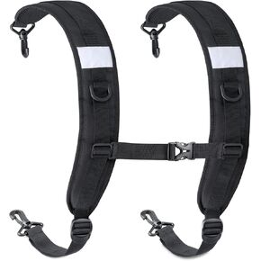 Backpack Straps, Backpack Shoulder Strap for Bags Strap Replacement Padded Bag Strap Adjustable Back Pack Attachment with Metal/Plastic Clips for Backpack Sprayer/Dry Bag