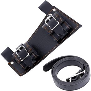 Katana Holder Waist Adjustable Samurai Sword Belt Holster Medieval Katana Holder Belt Two Buckle Sword Holder for Waist for Swordsman、Warrior、Pirate Costume、Anime Characters Role-Playing