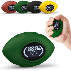 Grip Strength Tester, Digital Grip Strength Trainer with Cheer Sound, Progress Bars, Up to 220lbs Hand Gripper Strengthener, Forearm Strengthener, Fitness Toy, Stress Balls for Adults Kids