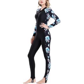 Diving Skin Suit for Women Men, Full Body Rash Guard Swimsuit Thin Wetsuit, One Piece Swimwear UV Protection Quick Dry for Scuba Surfing Snorkeling Swimming Kayak Water Sport