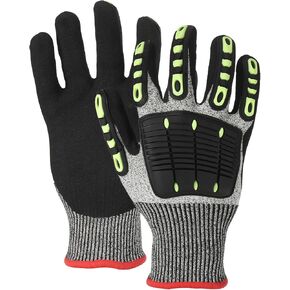 MECCANIXITY Cut Resistant Lobster Gloves Anti Puncture Diving Gloves Catching Glove for Spearfishing Harvesting Working Underwater, Gray-Black, Small