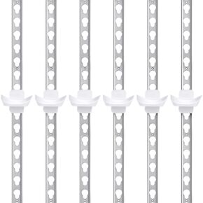 Abbylike 3 Pairs 5 Ft. Metal Keyhole Tracks with Pinless Jump Cups Horse Jumps Jump Cue, Enhancing Horse Training, Quick Height Adjustment