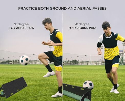 Soccer Rebounder Board Soccer Wall Kick Back Trainer with 2 Rebound Angles for Ball Passing and Bounce Back Training in Kuwait