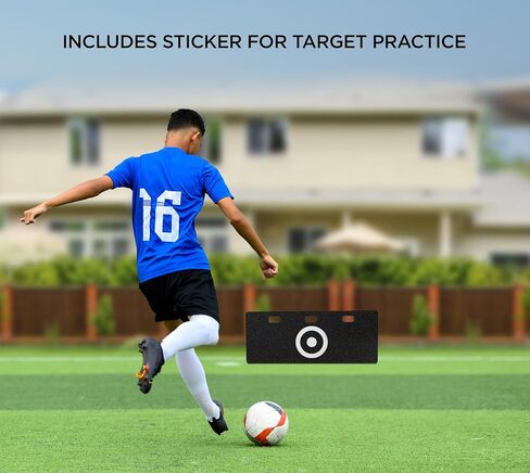 Soccer Rebounder Board Soccer Wall Kick Back Trainer with 2 Rebound Angles for Ball Passing and Bounce Back Training in Kuwait