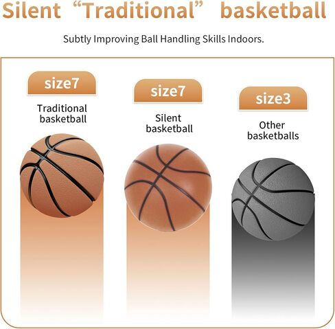 Material Upgraded Silent Basketball, 2025 New Dribble Dream Silent Basketball,The Handleshh Silent Basketball Dribbling Indoor, Foam Basketball Indoor Training Quiet Ball in Kuwait