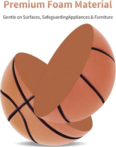 Material Upgraded Silent Basketball, 2025 New Dribble Dream Silent Basketball,The Handleshh Silent Basketball Dribbling Indoor, Foam Basketball Indoor Training Quiet Ball in Kuwait