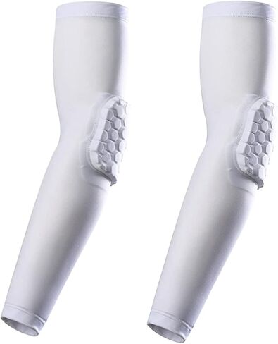 bouti1583 Elbow Pads, Basketball Shooter Sleeves, Collision Avoidance Hex Padded Elbow for Volleyball Football Baseball in Kuwait