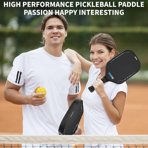 Pickleball Paddles,16mm T700 Pickleball Racket, Thermoformed Raw Carbon Fiber Pickleball Paddle, Carbon Fiber Textured Surface (CFS),Designed for Great Spin Power and Control in Saudi Arabia